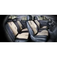 Комплект Накидок 3D «SECTOR LEATHER PLUS» черный/бежевый/черный Комплект Накидок 3D «SECTOR LEATHER PLUS» черный/бежевый/черный