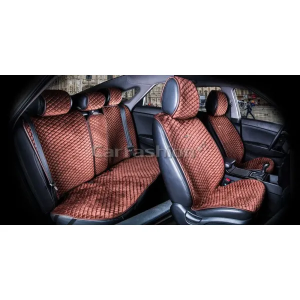 Комплект Накидок 2D «CITY PLUS» кофе/кофе