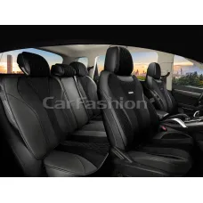 Комплект каркасных чехлов 5D «BEIJING PLUS» черный/черный/черный