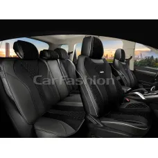 Комплект каркасных чехлов 5D «BEIJING PLUS» черный/черный/серый