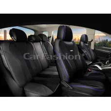 Комплект каркасных чехлов 5D «BEIJING PLUS» черный/черный/синий