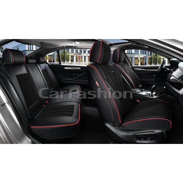 Комплект каркасных чехлов 5D «ARGON PLUS» черный/черный/красный/красный Комплект каркасных чехлов 5D «ARGON PLUS» черный/черный/красный/красный