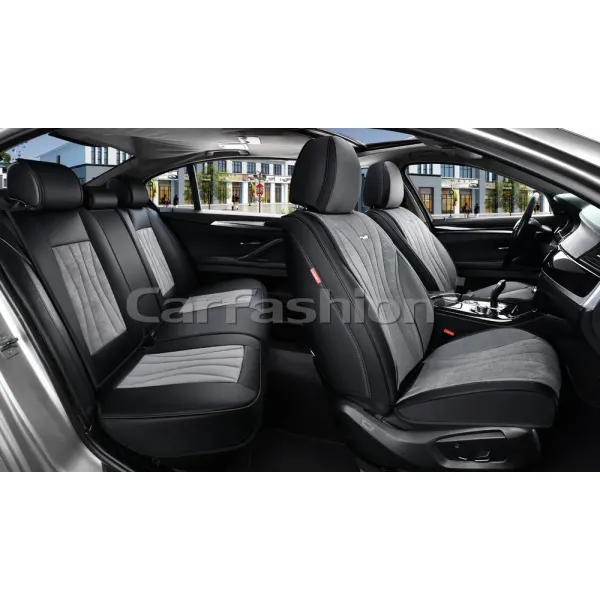 Комплект каркасных чехлов 5D «ARGON PLUS» серый/черный/серый/черный Комплект каркасных чехлов 5D «ARGON PLUS» серый/черный/серый/черный